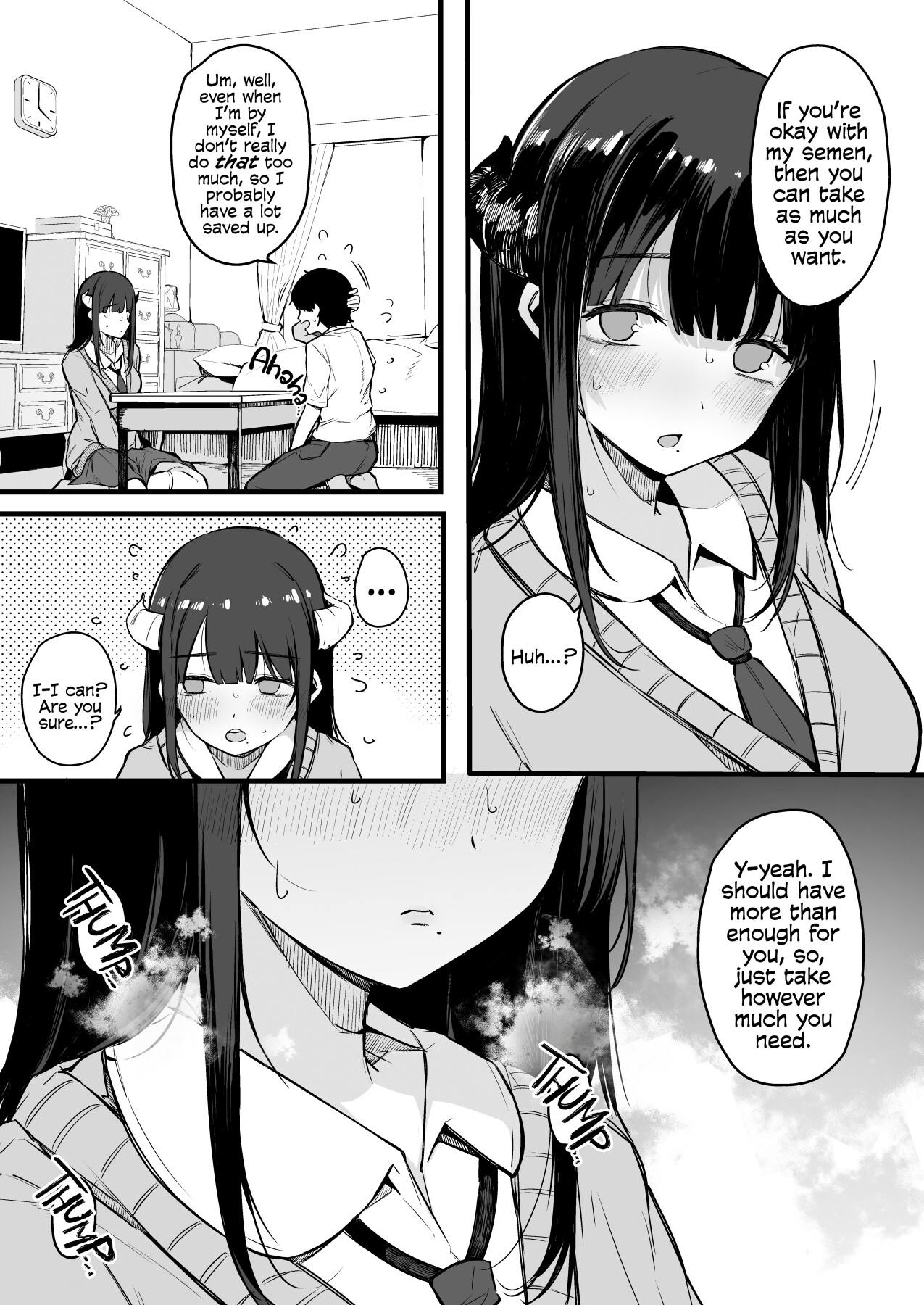 Hentai Manga Comic-From That Day On, The Plain Looking Succubus Tried Her Hardest TO Drain My Cum-Read-10